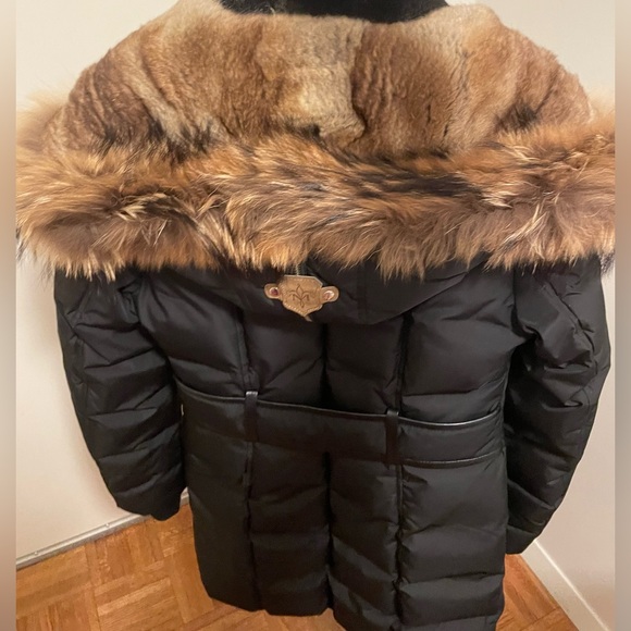New MACKAGE TRISH down coat with natural fur Signature Collar Size XS - Picture 9 of 16